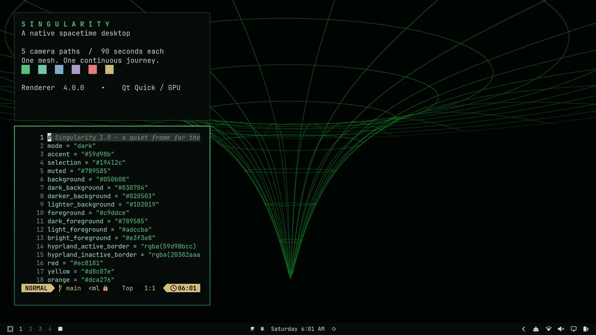 Singularity theme screenshot